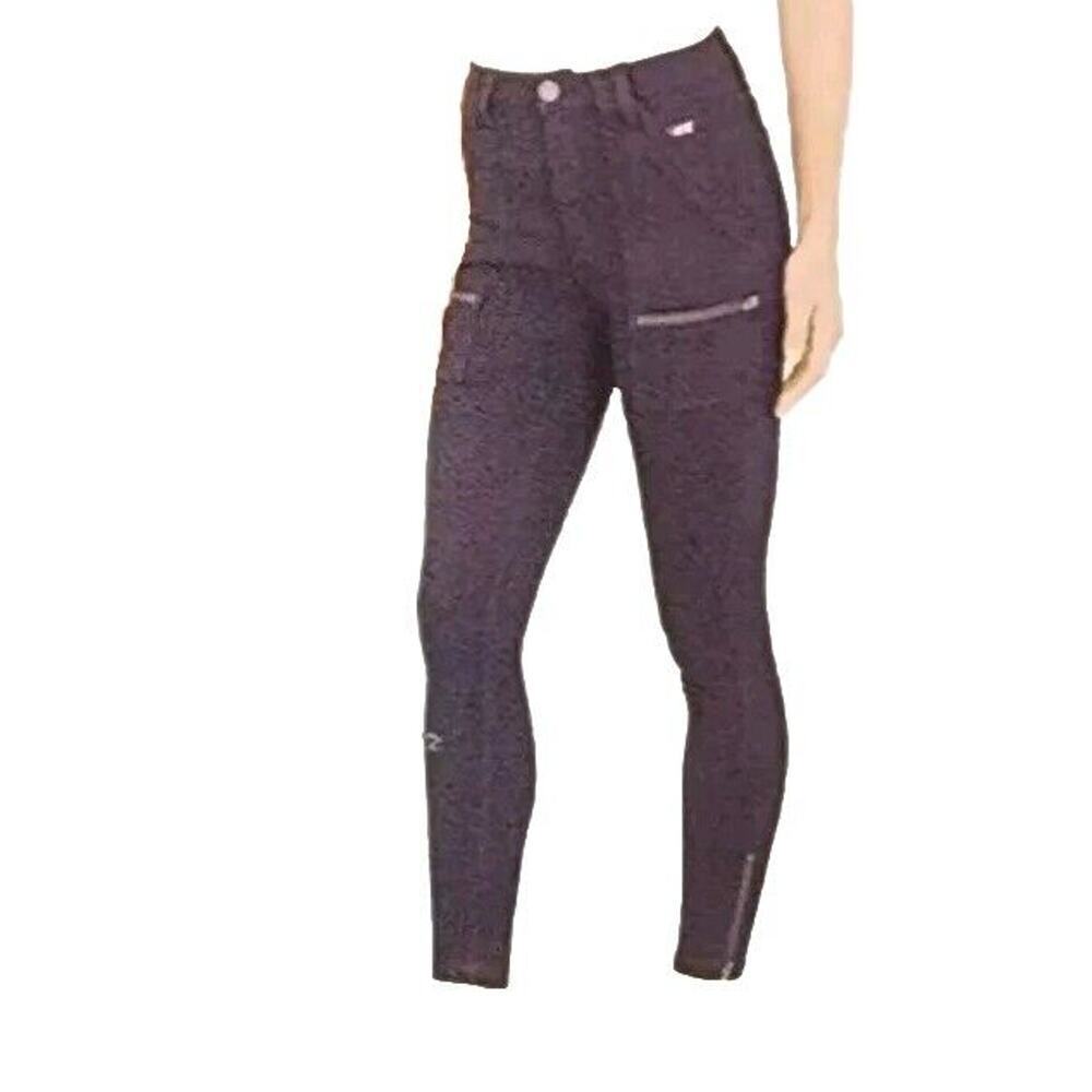 NWT Joie Women's Park Black Cargo Pants Zip Pockets Stretch Size 6/28 NWT